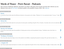 Tablet Screenshot of prem-rawat-podcasts.tprf.org